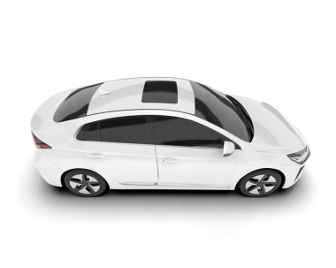 araba beyazda izole edildi