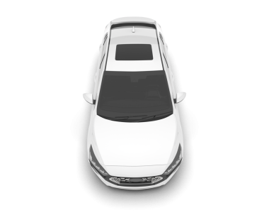 beyaz modern araba beyaz arka planda izole