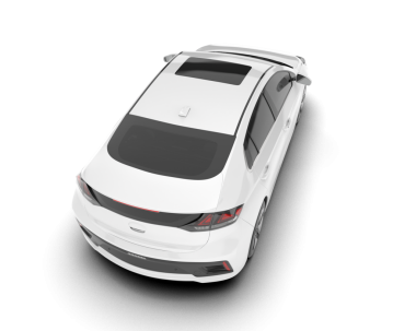 Arka planda izole edilmiş aracın gerçekçi 3 boyutlu çizimi