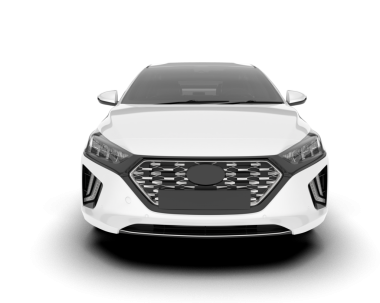 gerçekçi detaylı araba manzaralı ön görüş. vektör