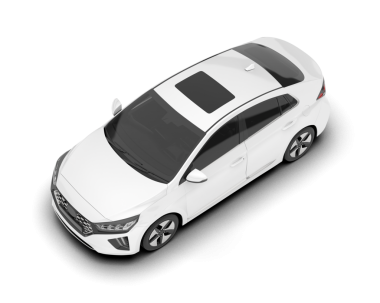 araba beyaz arkaplanda izole edildi