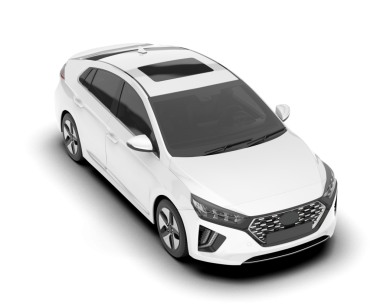 Modern arabanın gerçekçi 3 boyutlu çizimi