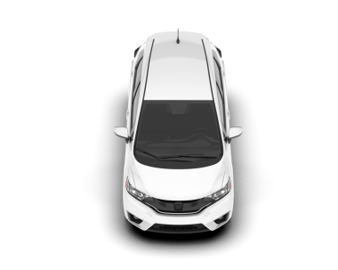 Modern araba arka planda izole edilmiş. 3d oluşturma