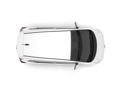 Modern araba arka planda izole edilmiş. 3D görüntüleme - illüstrasyon