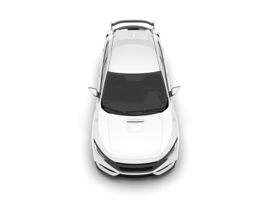 Gerçekçi araba manzarası. 3d oluşturma