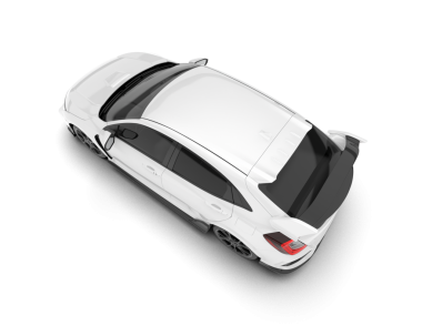 araba siyah arkaplanda izole edildi.