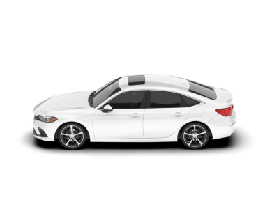 modern araba beyaz arkaplanda izole edildi