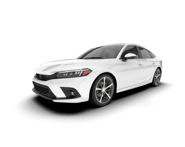 Yan görüşlü gerçekçi modern bir araba.