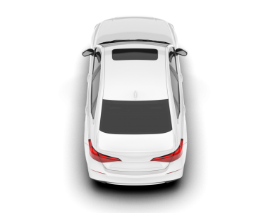 modern araba beyaz arkaplanda izole edildi