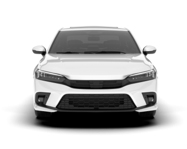 Beyaz arka planı olan beyaz bir araba.