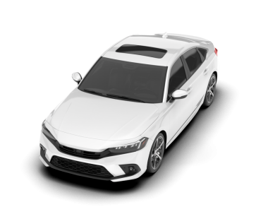 Beyaz arka planda modern bir araba. 3d oluşturma