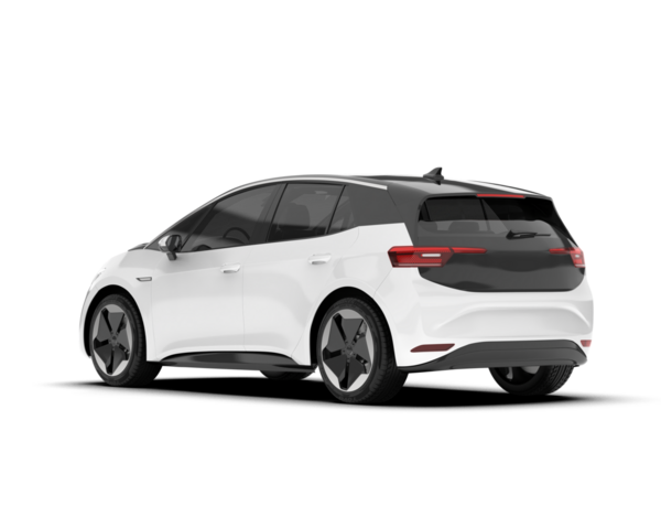 gerçekçi 3D kompakt araba çizimi