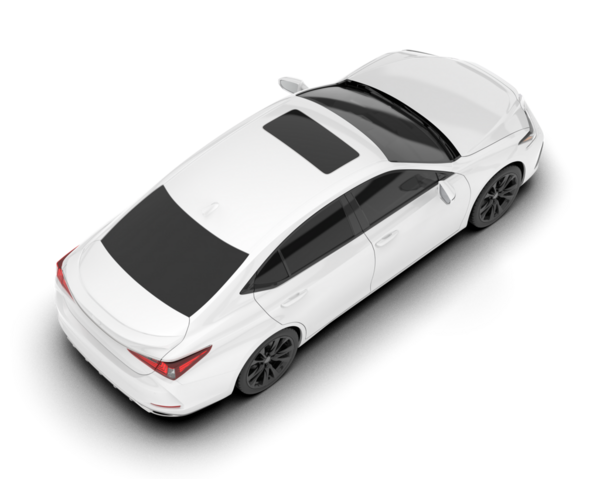 Araba modern sedan. 3d oluşturma