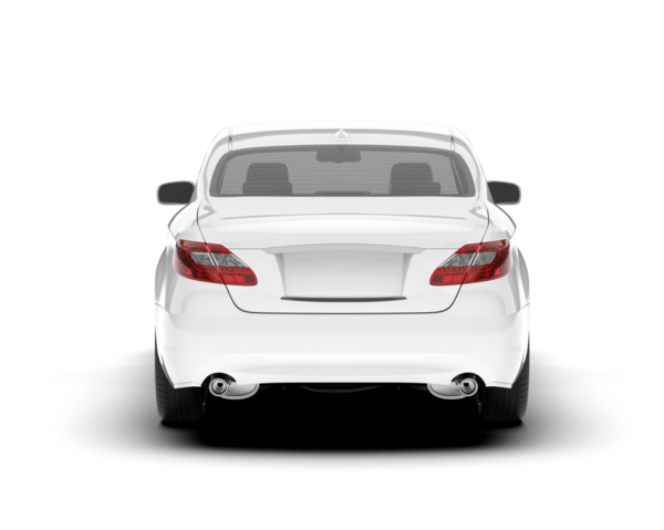 beyaz araba arka görünümü