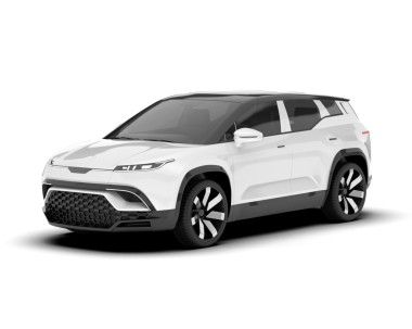 Gerçekçi beyaz modern araba. vektör illüstrasyonu