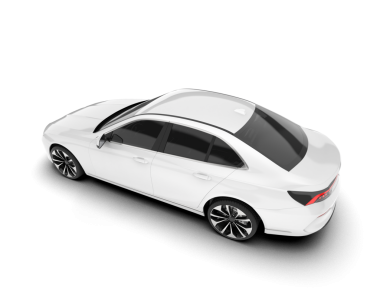 araba beyazda izole edildi