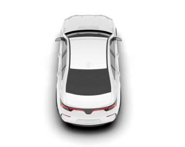 Modern araba beyaz arka planda izole edilmiş. 3d oluşturma