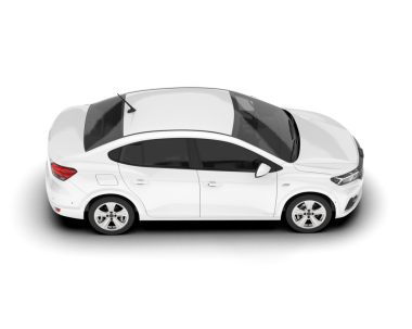 beyaz arkaplanda modern araba simgesi