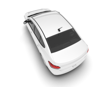 Araba beyaz arka planda izole edilmiş. 3d oluşturma