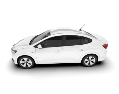 Araba beyaz arka planda izole edilmiş. 3d oluşturma