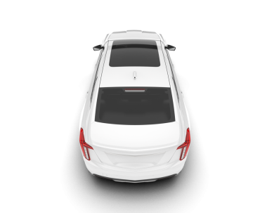 Gri arka planda beyaz modern araba