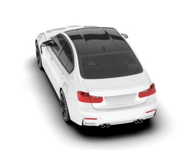 beyaz lüks modern sedan araba