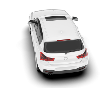 gerçekçi modern araba arka planda izole.