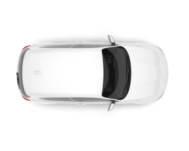 Siyah kapaklı modern bir araba.