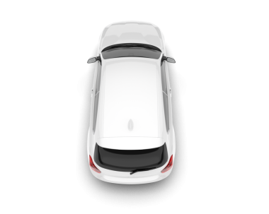 Araba beyazda izole edilmiş. 3 boyutlu resimleme.