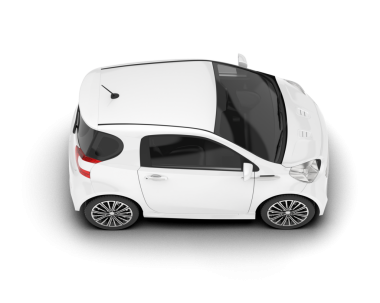 beyaz arka planlı modern araba.