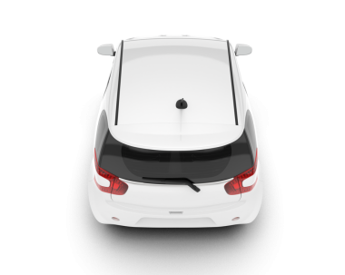 Araba manzaralı. izole vektör illüstrasyonu