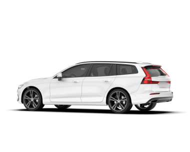 Beyaz arka planda modern beyaz araba. 3d oluşturma