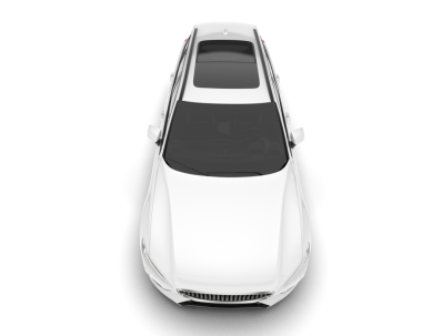 gerçekçi beyaz arabanın 3 boyutlu görüntüsü