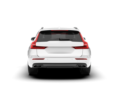 beyaz arka planda izole edilmiş modern beyaz araba - 3 boyutlu görüntüleme