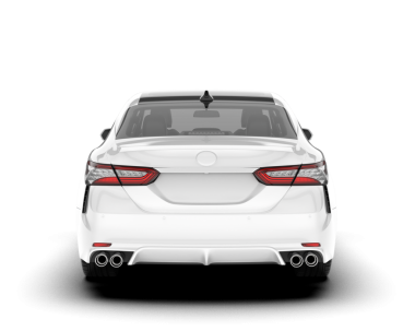 beyaz arka planda modern beyaz araba görünümü