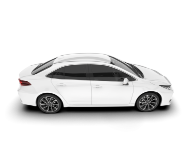 Beyaz modern spor araba