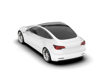 beyaz arka planda izole edilmiş gerçekçi modern beyaz araba.