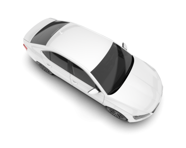 Lüks bir arabanın 3 boyutlu çizimi.