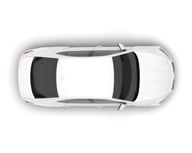 Arabayla ilgili gerçekçi bir bakış açısı. 3d oluşturma