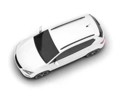 modern araba beyaz arkaplanda izole edildi.