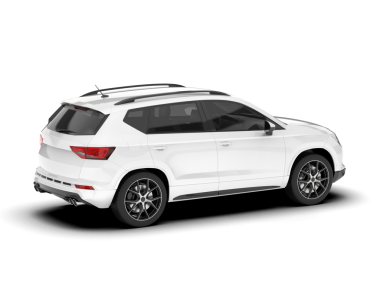 SUV arabası. kırpma yolu ile izole edilmiş arkaplan