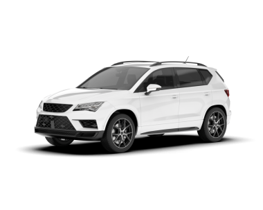 beyaz modern SUV arabası