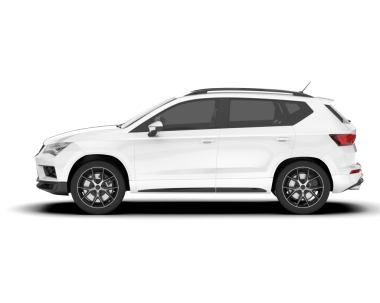 Modern araba beyaz arka planda izole edilmiş. ön görünüm