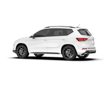 SUV arabası. 3 boyutlu illüstrasyon. beyaz arkaplanda izole.