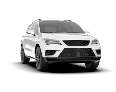 Modern araba arka planda izole edilmiş. 3D görüntüleme. - Resim.