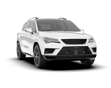 modern SUv beyaz arkaplanda izole edildi.