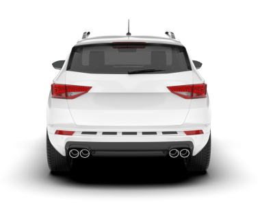 Araba beyaz arka planda izole edilmiş. 3 Boyutlu Hazırlama.