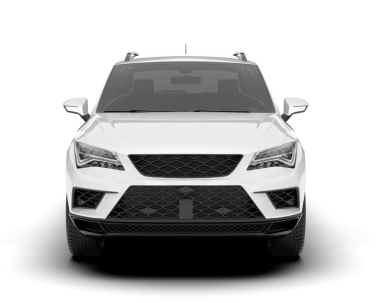 beyaz arka planda modern araba.