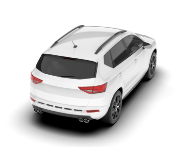 araba modern sedan beyaz zemin üzerinde izole 3 d illüstrasyon