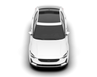 araba beyaz arkaplanda izole edildi